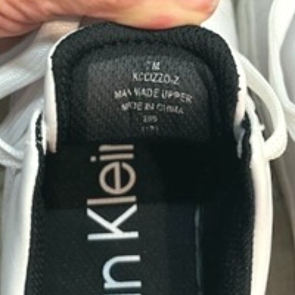 Calvin Klein Trainers-White/Black-Size 7-NWOT - Picture 6 of 9